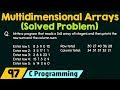 Multidimensional Arrays (Solved Problem)