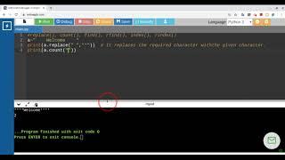 Python: String Methods- replace() count() find() index()