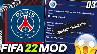 OMG WE GOT SACKED FOR DOING THIS!!!😱 - FIFA 22 PSG Career Mode Modded EP3