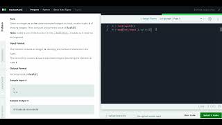 Hackerrank Python Solution #6 Basic Data Types Python - Python: Tuples
