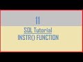 Tutorial 11 : SQL INSTR() Function