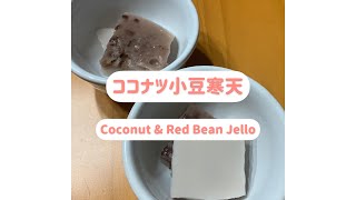 【アメリカ生活】ココナツ小豆寒天 Coconut \u0026Red Bean Jello #shorts