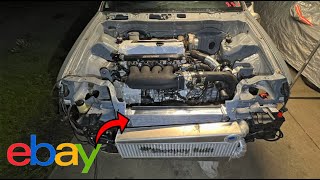 BEST BUDGET Tucked Radiator On EBAY For Your Turbo Honda !!