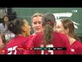 huskers battle past the spartans in four sets nebraska volleyball highlights