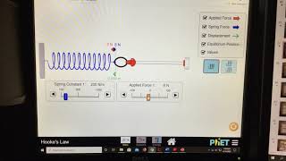 Mrs. Hofbauer - Physics for HPBA - PhET Hooke’s Law