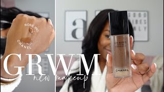 1HR GRWM while trying *NEW* tinted serums, concealers, & more! | CHANEL vs. ROSE INC. | Andrea Renee