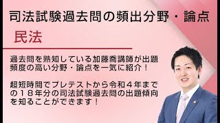 司法試験「民法」の頻出分野論点を一気に紹介！