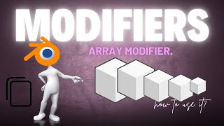 HOW to use the ARRAY Modifier in blender for begginners.-Tutorial in just 3 minutes. #blender3d