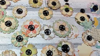 Easy Paper Flowers -Using Punches and Snap Fasteners