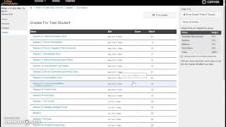 How to use the grades tab