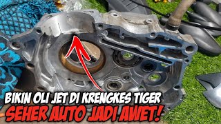 PEMBUATAN OLI JET DI MESIN TIGER BATMAN ❗BIAR PISTON MAKIN AWET‼️