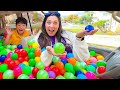 Eric and the Ball Pit Rainstorm Adventure for Kids