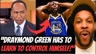 STEPHEN A SMITH AND ESPN CALLS OUT DRAYMOND GREEN ON GETTING HIS FIRST TECH IN HIS FIRST GAME!