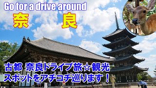 【旅ログ】古都 奈良ドライブ旅☆観光スポットをアチコチ巡ります！【車載動画】