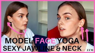 Firm Jawline and Neck | Model Face Yoga | Face Exercises