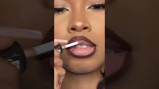 Pink Lipstick With Brown Lip Liner | By Ohmyzy