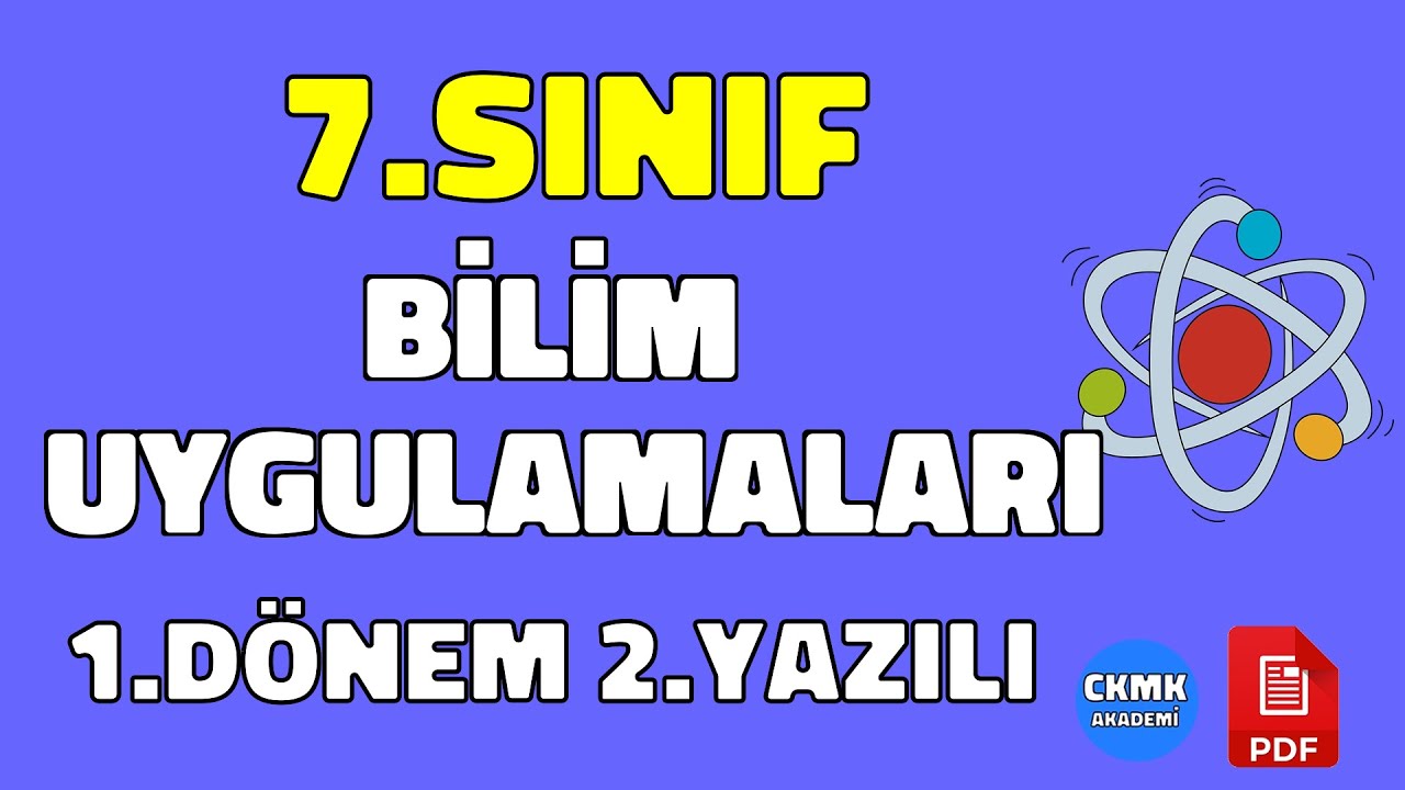 7. Sınıf Bilim Uygulamaları 1. Dönem 2. Yazılı Soruları Ve Cevapları ...