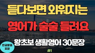 [쉐도잉영어]듣다보니 외워지는 기초생활영어30문장ㅣ매일 듣고 계속쓰면 영어가 들려요ㅣ생활영어ㅣ영어회화ㅣ영어반복ㅣ영어공부ㅣ기초영어