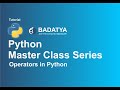 Operators in Python  | Python Tutorials in Hindi | Python For Beginners | Python Programming