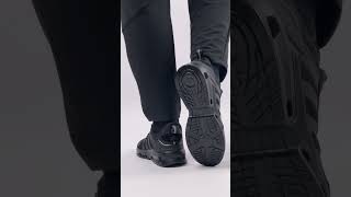 Мужские текстильные кроссовки Adidas Marathon Run All Black, мужские кеды Адидас черные A2248