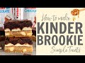 How to make Kinder Brookies! Cookie Butter Recipe #Shorts