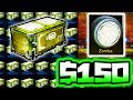 FARMING $150 WHITE ZOMBAS!! ( Deleted CRATE Opening in Rocket League )