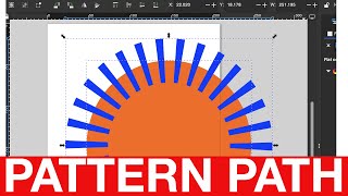 INKSCAPE Patterns Along Path | How To Tutorial