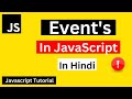 Events in JavaScript in Hindi | JavaScript Events Tutorial in Hindi/ Urdu