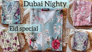 Dubai Nighty📍New Arrival / D\u0026Mclothing / Premium rayon /Affordable price