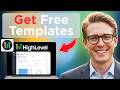 How to Get FREE GoHighLevel Website Templates (Easy Guide)