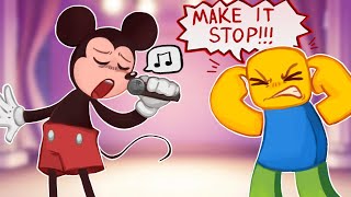 MICKEY plays ROBLOX KARAOKE