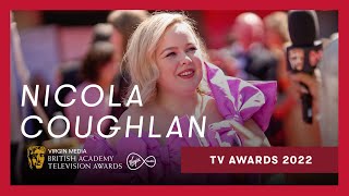 Nicola Coughlan says goodbye to Derry Girls on the red carpet | Virgin Media BAFTA TV Awards 2022