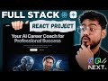 Full Stack React Project ( AI Career Coach ) - Next JS, Tailwind, Gemini AI, Prisma, Shadcn UI 🔥
