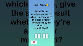 Which 3 numbers? #trivia #riddles #maths