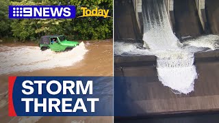 Queensland set for drenching with more storms ahead | 9 News Australia