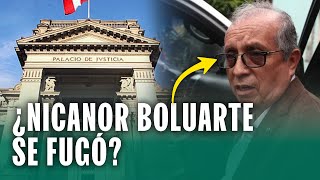 ¿Se fugó? Nicanor Boluarte falta a la audiencia y su abogado no lo encuentra