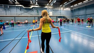 Gympa med Lisa Livsey på Täby Racketcenter