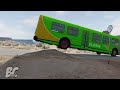 buses vs massive speed bumps beamng.drive beamng crashes tv