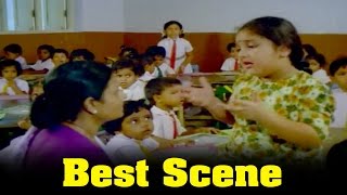 Deiva Kuzhanthai Movie : Baby Sridevi Going To School