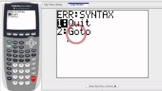 Graphing Calculator - Fix Syntax Error