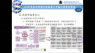 112年度營利事業所得稅電子申報線上說明會 重點說明（9之1） 結算