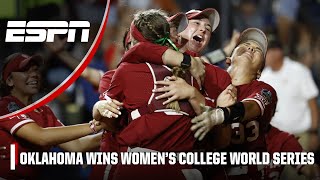 OKLAHOMA SECURES THE 4-PEAT AS SOFTBALL NATIONAL CHAMPIONS | Women’s College Wor