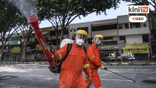 隆市府大城堡展消毒行动