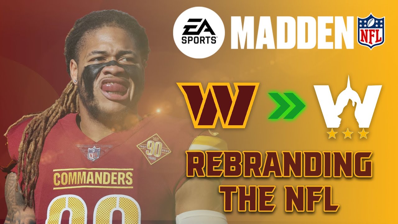 Washington Commanders Rebrand As Redwolves! | Rebranding The NFL In ...