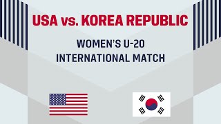 USA U-20 WYNT vs. Korea Republic | May 31, 2024