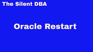 Oracle Restart