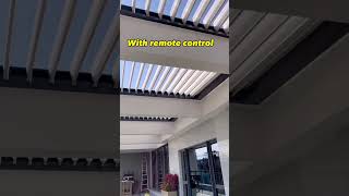 Aluminum Retractable Louver | Aluminum Pergola | Aluminum Louver Roof #shorts