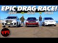 What's The Quickest Family Hauler? We Drag Race a BMW vs Mercedes-AMG vs Tesla To Find Out!