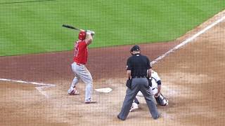Mike Trout (the $430 Million Dollar Man) at bat...Angels vs. Astros...4/23/18
