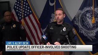 RAW VIDEO: Charleston Police Department provides update on officer-involved shooting